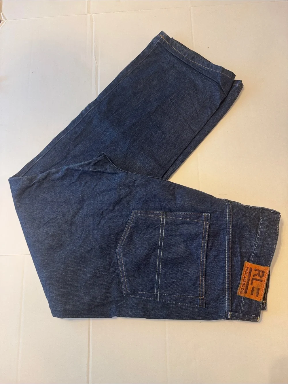 Vintage Polo Jeans Company RL Hayden Relaxed Straight Leg Dark Wash Jeans 34x30